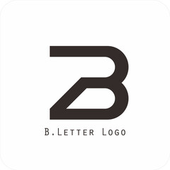 Vector logo design with the letter B symbol is simple, clear, bold, easy to remember, elegant, easy to apply on a large or small scale