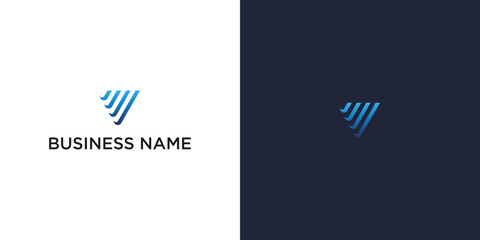 Creative V Logo &ndash; Modern Minimalist Vector Design for Business Brandin