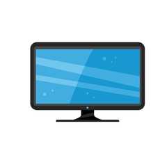 Fototapeta premium Television, monitor, colorful vector icon
