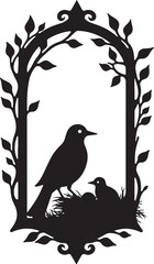 Bird Nest Silhouette Bundle