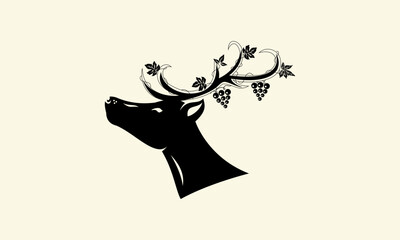 Deer with Grapevine Antlers.