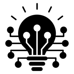 Ai Innovation Glyph Icon