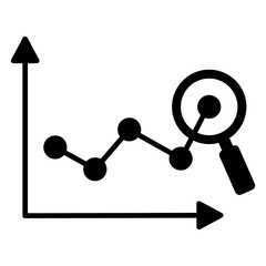 Predictive Analytics Glyph Icon