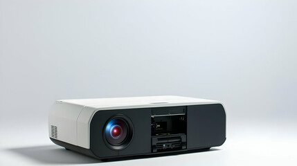 Modern White Projector On White Background