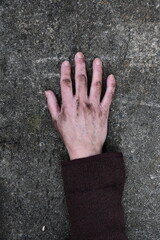 Schmutzige Hand