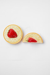 Delicious and sweet pastries with berries