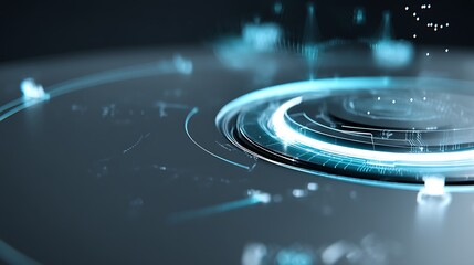 Illuminated futuristic technology design abstract art