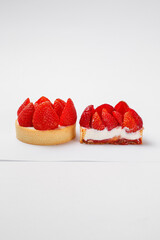 Delicious and sweet pastries with berries