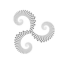 golden ration fibonacci pattern for logo icon background web graphic tattoo. vector illustration.