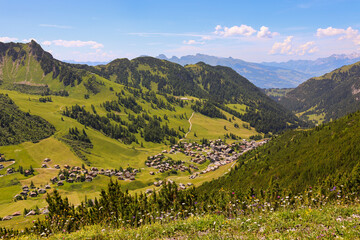 Liechtenstein Malbun Scenery With