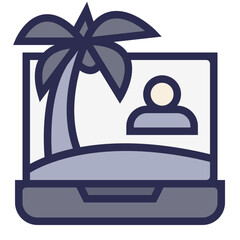 Digital Nomad Icon