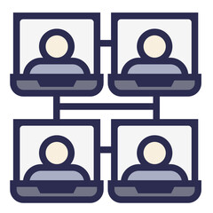 Online Collaboration Tools Icon