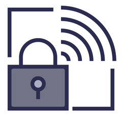 Remote Work Security Icon