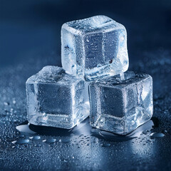 melting ice cubes