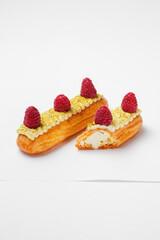 Delicious and sweet pastries with berries