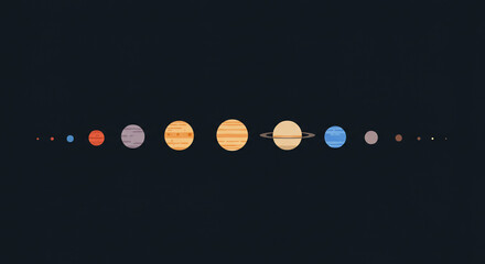 illustration of planets or solar system