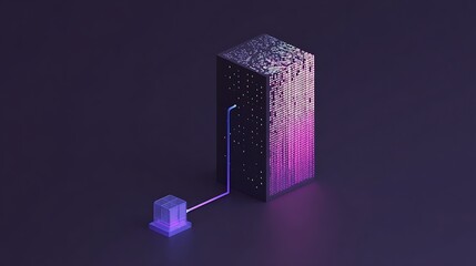 Data transfer between blocks isometric view