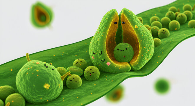 Guard Cells Showing Turgidity During Stomatal Opening