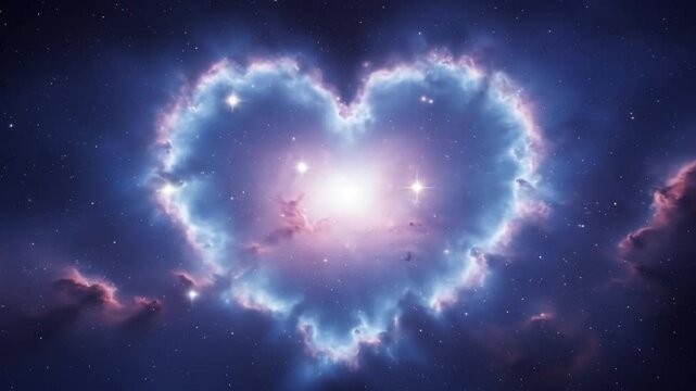 Heart Shaped Nebula In Space