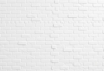 Fototapeta premium Clean seamless white brick wall texture, ideal for architectural backgrounds, material, high resolution