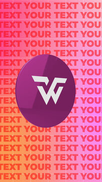 Modern 3D Loop Vertical Logo Reveal MOGRT 294