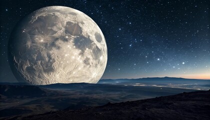 moon over the sea