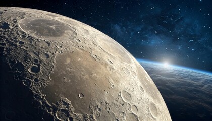 earth and moon