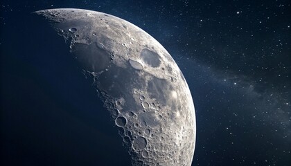 moon over the earth