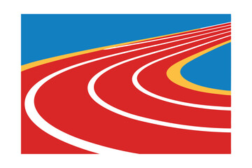 running track and field vector