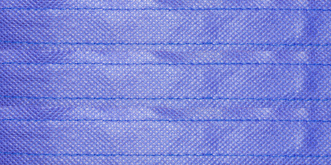 Realistic Blue Fabric Linen Texture Isolated on Transparent Background for Creative Project or Design.