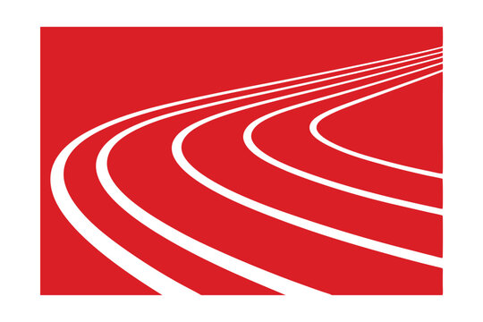 running track and field vector