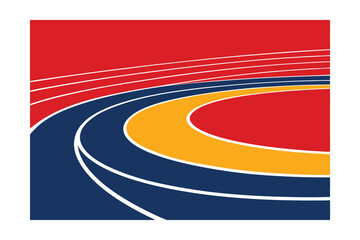 running track and field vector
