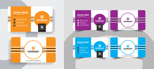 Modern Minimalist Business Card Template for Corporate and Creative Professionals. Creative and elegant business card template for professional use.