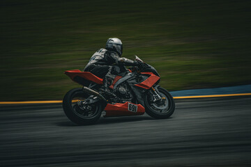 motorcycle on a racetrack