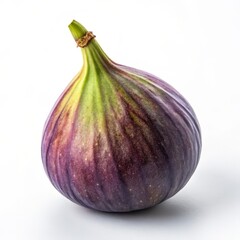 Purple Fig Close-up Image of a Ripe Fig on White Background, Fruit, Food Photography Fig, food photography