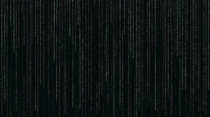 Cascading digital rain flowing binary code