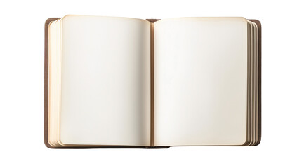 Fall school notebook awaits student notes, created with AI, PNG