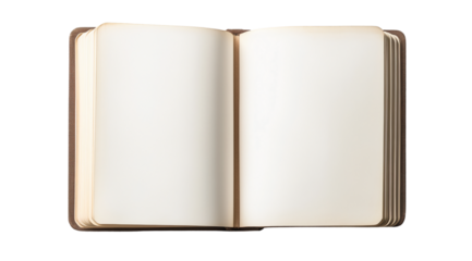 Fall school notebook awaits student notes, created with AI, PNG