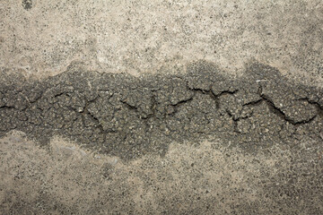 Textured Concrete Surface with Dried Residue, Moss Crust, and Fine Cracks