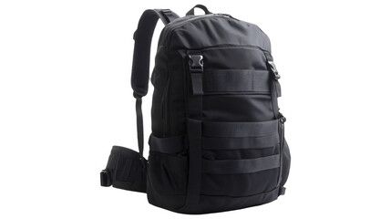 Fototapeta premium Modern Knapsack with Multiple Straps on a transparent background, PNG image, PNG file.