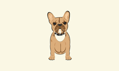 French Bulldog Cartoon.