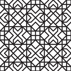 Seamless Geometric Linear Pattern Design Illustration Background for Fabric Print