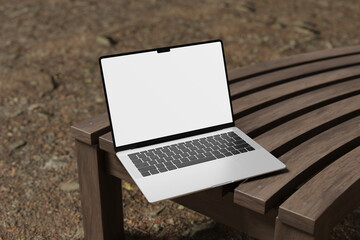 Sleek Realistic Laptop Mockup for showcasing your design to clients