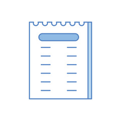 Shopping List Vector icon