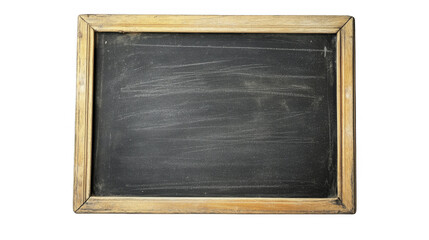 Empty Chalkboard with Wooden Frame on a transparent background, PNG image, PNG file.