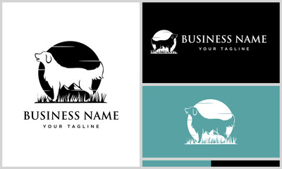 Golden Retriever Logo Design.