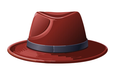 Warm Tone Felt Fedora Headwear