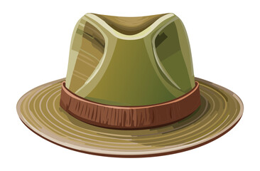 Olive Green Fishing Hat Outdoor Style