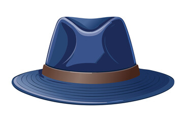 Stylish Blue Fishing Hat Classic Design