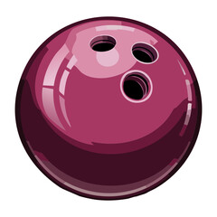 Rosy Pink Purple Bowling Ball Abstract